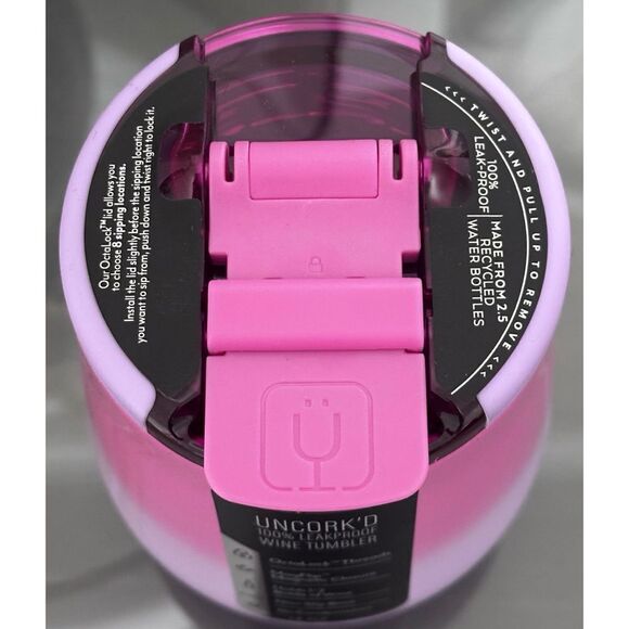 BRUMATE UNCORK'D 14oz WINE TUMBLER, COTTON CANDY - Picture 4 of 5